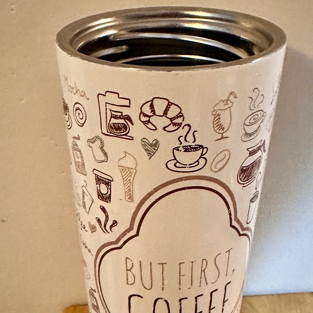 Contigo Travel Mug | "But First Coffee" | 16oz | Insulated Stainless Steel